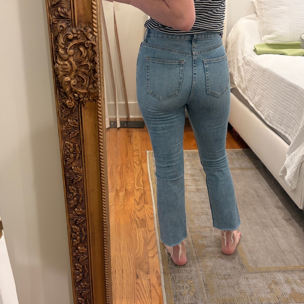 Everlane high rise kick crop Jeans - Picture 6 of 7